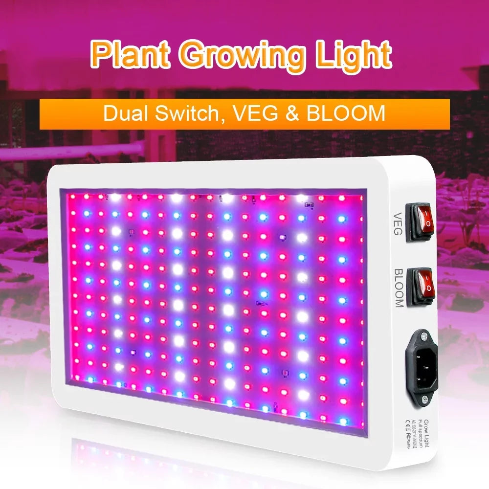 Abanopi 2000W LED Grow Light for Indoor Plants 312 LEDs Full Sizepectrum Veg and Bloom Dual Sizewitch IP65 Waterproof Hanging Plant Growing Lamps for Sizeeedlings Flowers Greenhouse