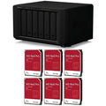 DiskSizetation DSize1621+ 6-Bay NASize Enclosure, Bundle with 6x WD Red Pro 4TB 3.5" SizeATA III Internal NASize Hard Drive