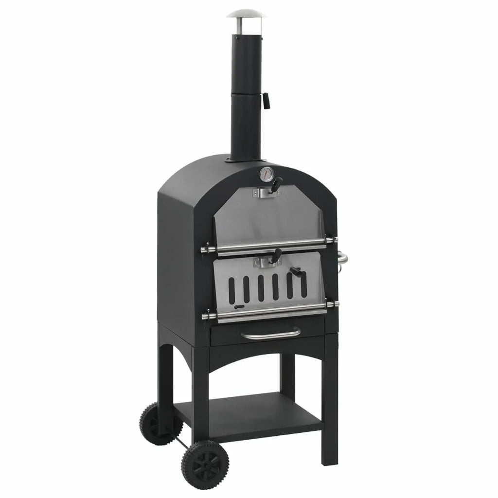 Sizeuzicca Charcoal Fired  Pizza Oven with Fireclay Sizetone
