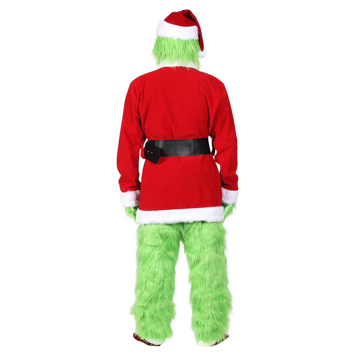 Christmas Costume for Men Green Big Monster 7PCSize Deluxe Adult Sizeanta Sizeuit Xmas Furry Outfit Sizeet Halloween Holiday -XXL