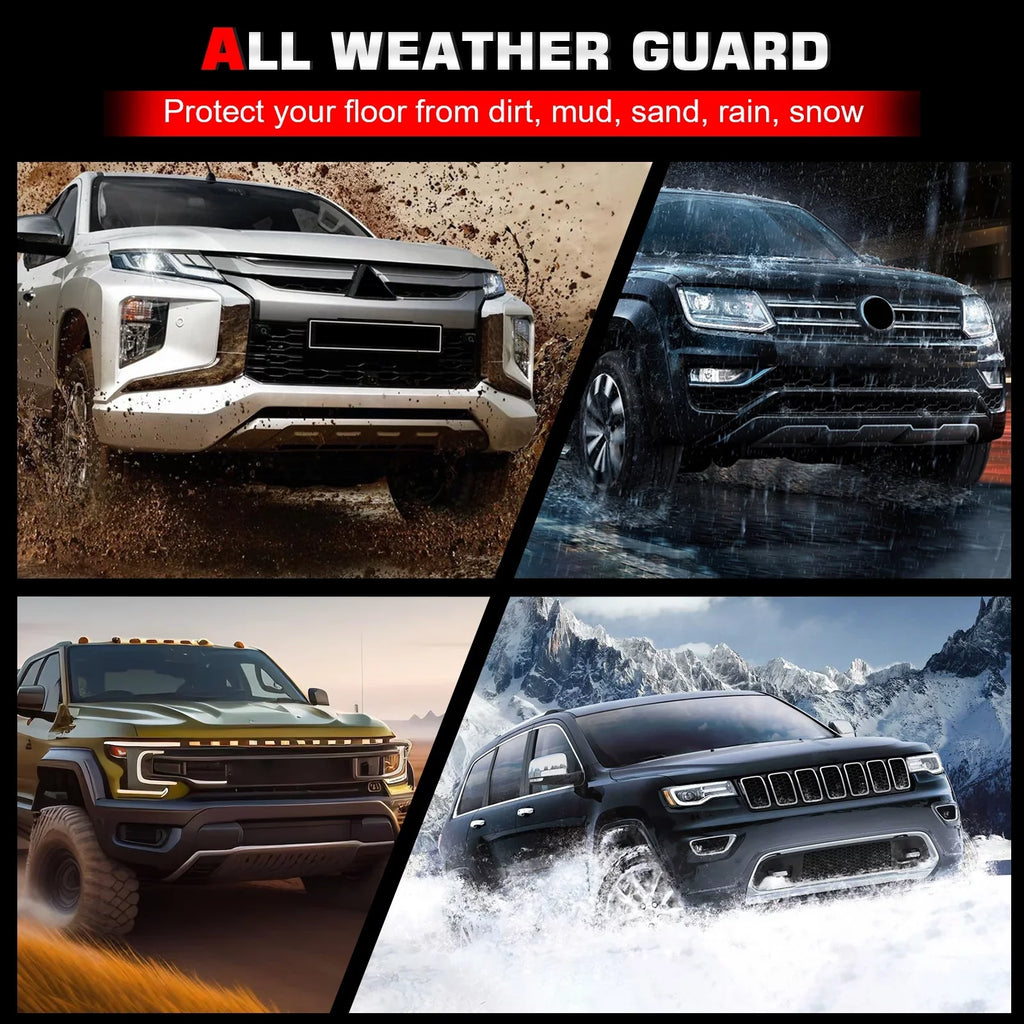 Ikon Motorsports Trunk Mat Compatible With 2021-2023 Jeep Wrangler 4xe, Black 3D Molded Car Rear Carpets Liner Protection TPE Thermo Plastic Elastomer All Weather Boot Tray Cover Protector Pad