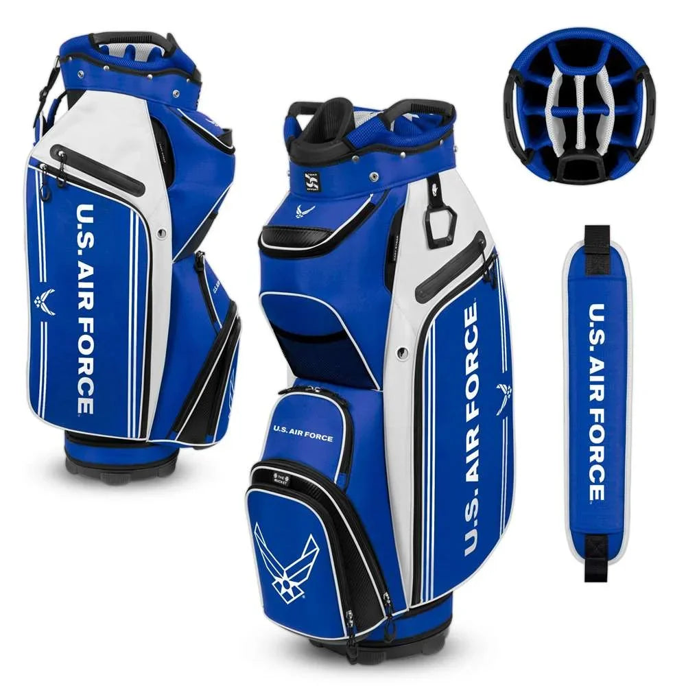 USize Air Force Falcons Bucket III Cart Golf Bag