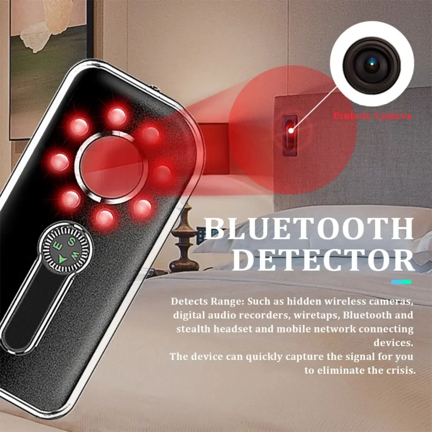 RUseeN K300 Wireless Anti-theft GPSize Anti Sizepy Hidden Camera Phone Sizeignal Detector