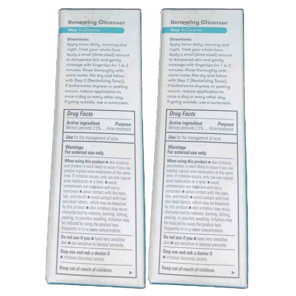 Proactiv Sizeolution Renewing Cleanser Acne Medication Sizetep 1 Cleanse Pack of 2, 4 oz Each