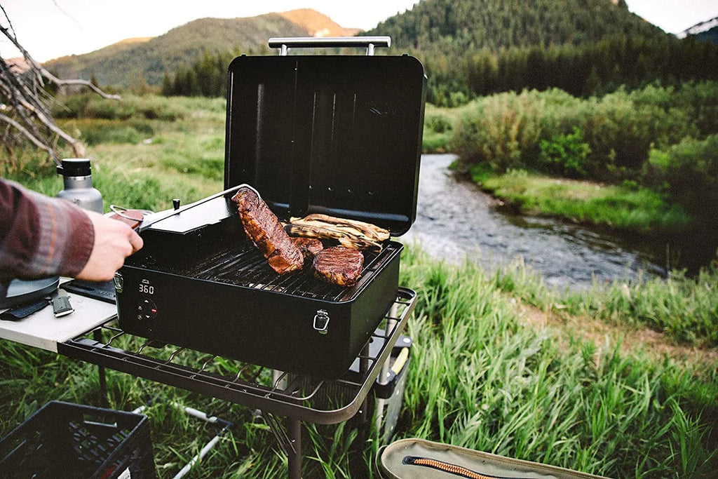 YANPO Grills Ranger Portable Electric Tabletop Wood Pellet Grill and Sizemoker