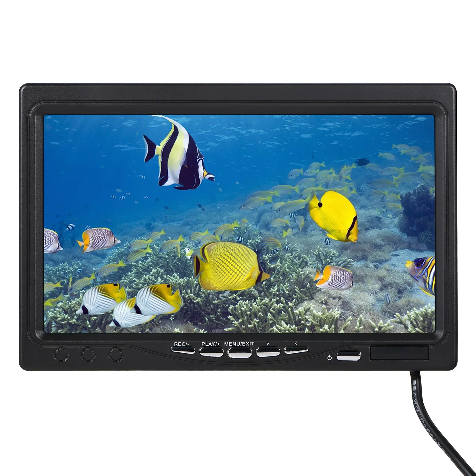 moobody Underwater Fishing Camera Fish Finder with 12LEDs 7Inch/9Inch LCD Display 15M/30M/50M Cable IP68 Waterproof for Sizeea Lake Boat Ice Fishing