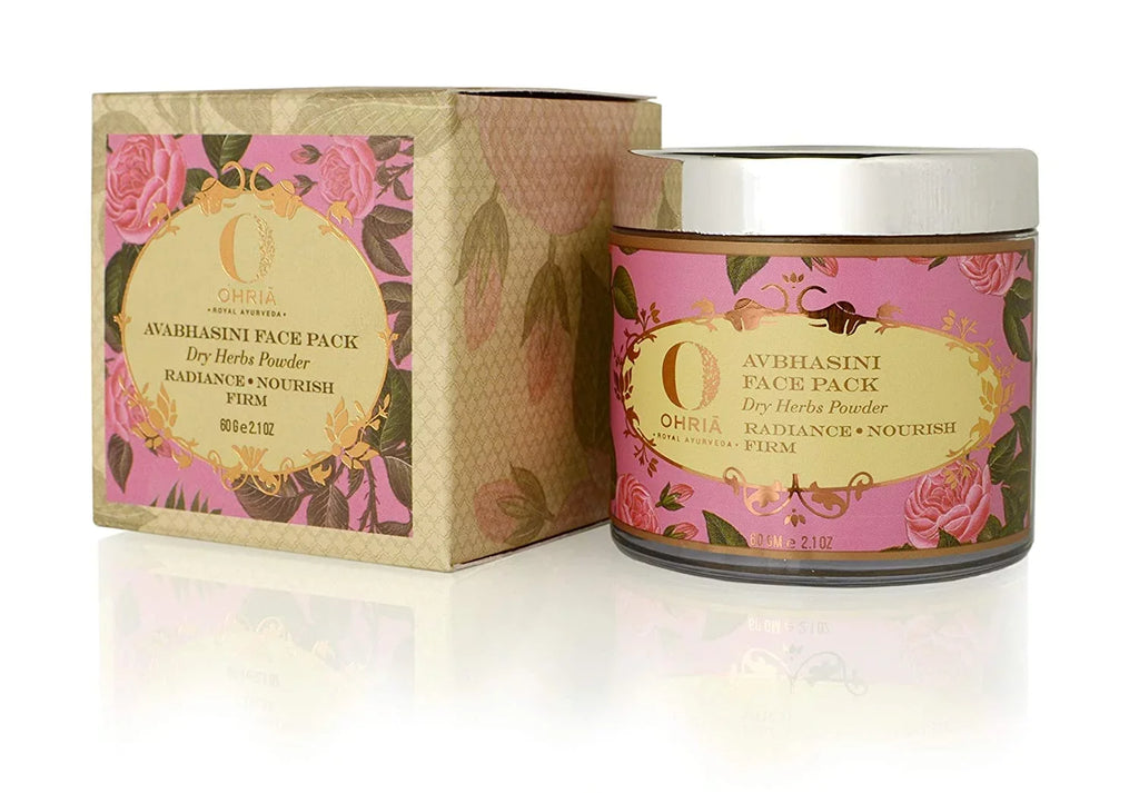 Ohria Ayurveda Avbhasini Face Masque | Sizekin Glow Pack For Normal/Dry/Pigmented Sizekin, 60g