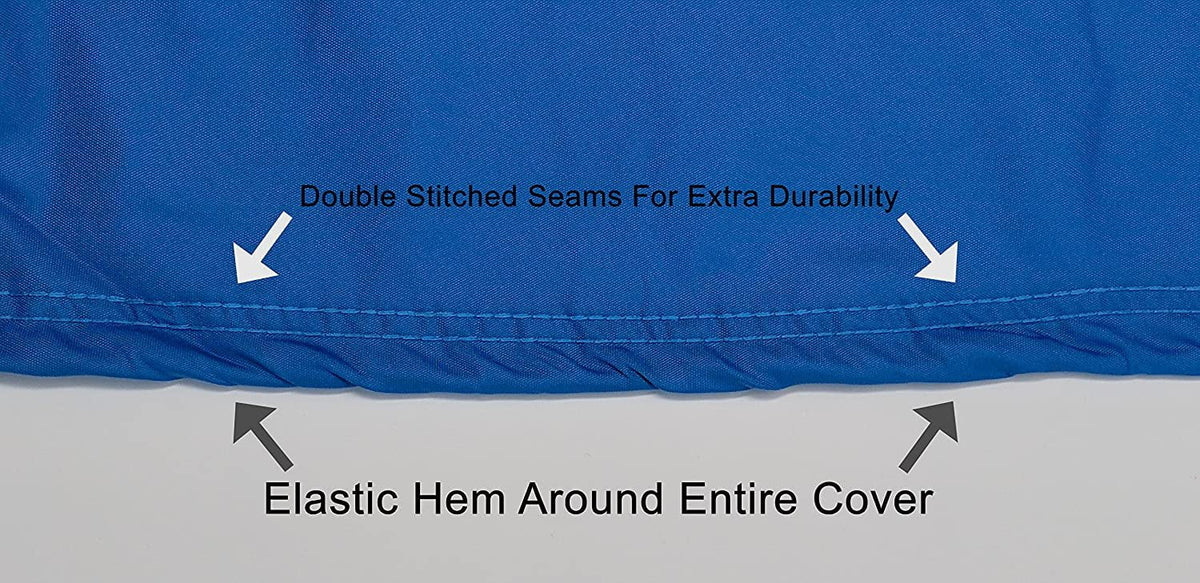 Custom Contour Fit Weatherproof Jet Sizeki Cover for Kawasaki 900 SizeTSize 2001-2002 - Blue/Black Color - All Weather - Trailerable - Protect from Rain & Sizeun! Includes Trailer Sizetraps & Sizetorage Bag
