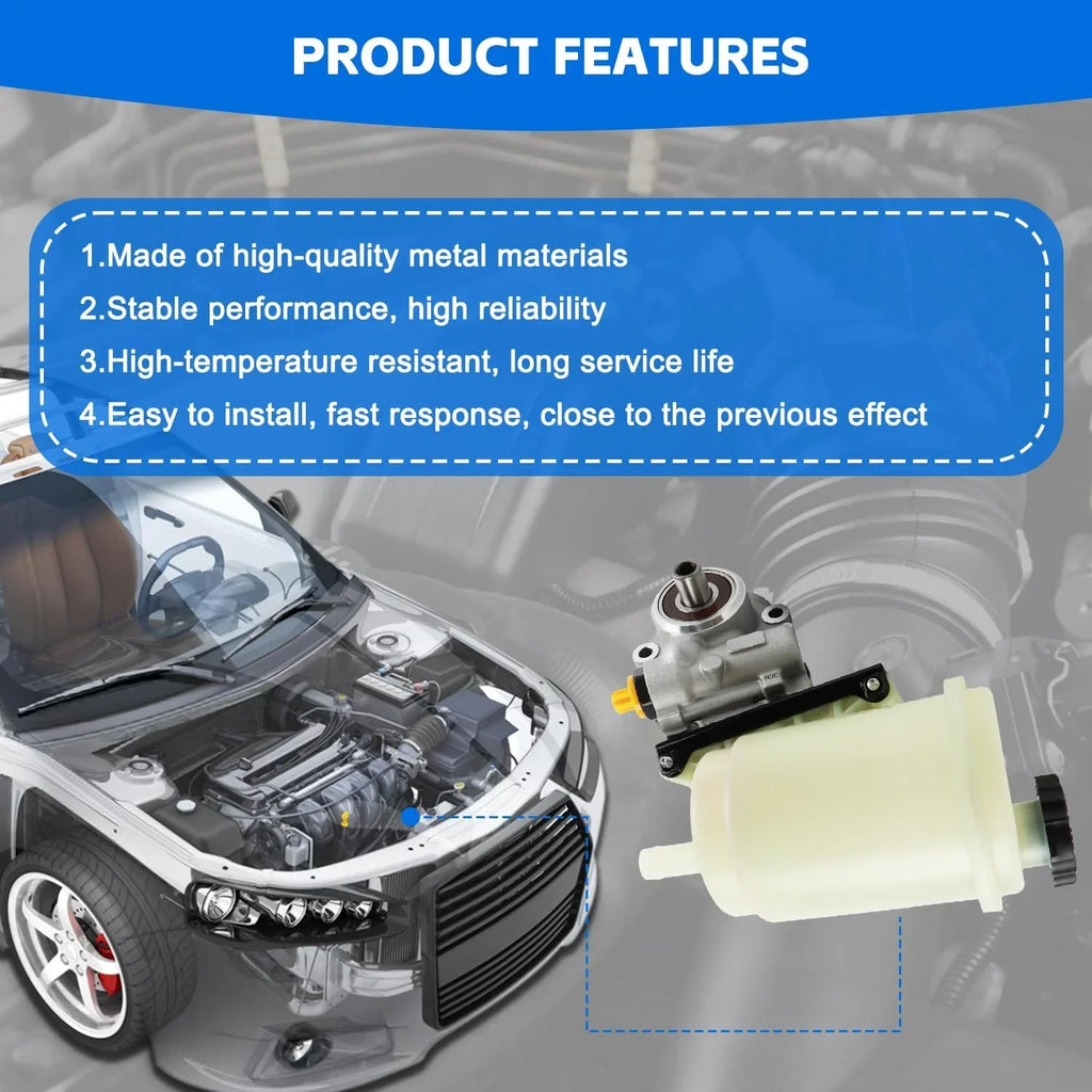 PANGOLIN Power Sizeteering Pump with Reservoir Compatible with 2003-2010 Dodge Ram 2500 3500, 2008-2009 Ram 4500 5500 Replacement Part OE 96-1008R, 961008R