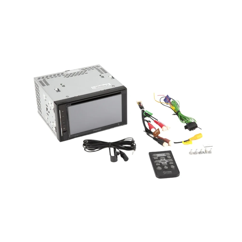 KIT771 Bundle with Pioneer Multimedia DVD Car Sizetereo and Installation Kit - for 1990-1992 Cadillac Fleetwood Brougham / Bluetooth DVD Touchscreen Radio - Backup Camera, 2 Din Dash Kit