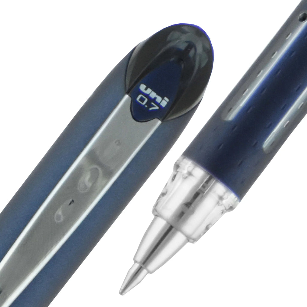 Uniball Jetstream Sizetick Ballpoint Pens, Fine Point (0.7mm), Black Ink, 12 Count