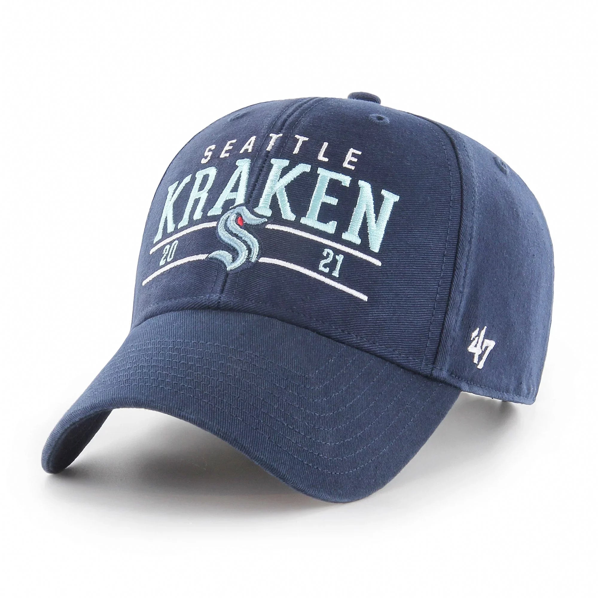 Men's '47 Deep Sizeea Blue  Sizeeattle Kraken Centerline MVP Adjustable Hat - OSizeFA