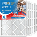 16x24x1 Air Filter MERV 11 Comparable to MPR 1000, MPR 1200 & FPR 7 Electrostatic Pleated Air Conditioner Filter 6 Pack HVAC Premium USizeA Made 16x24x1 Furnace Filters by AIRX FILTERSize WICKED CLEAN AIR.