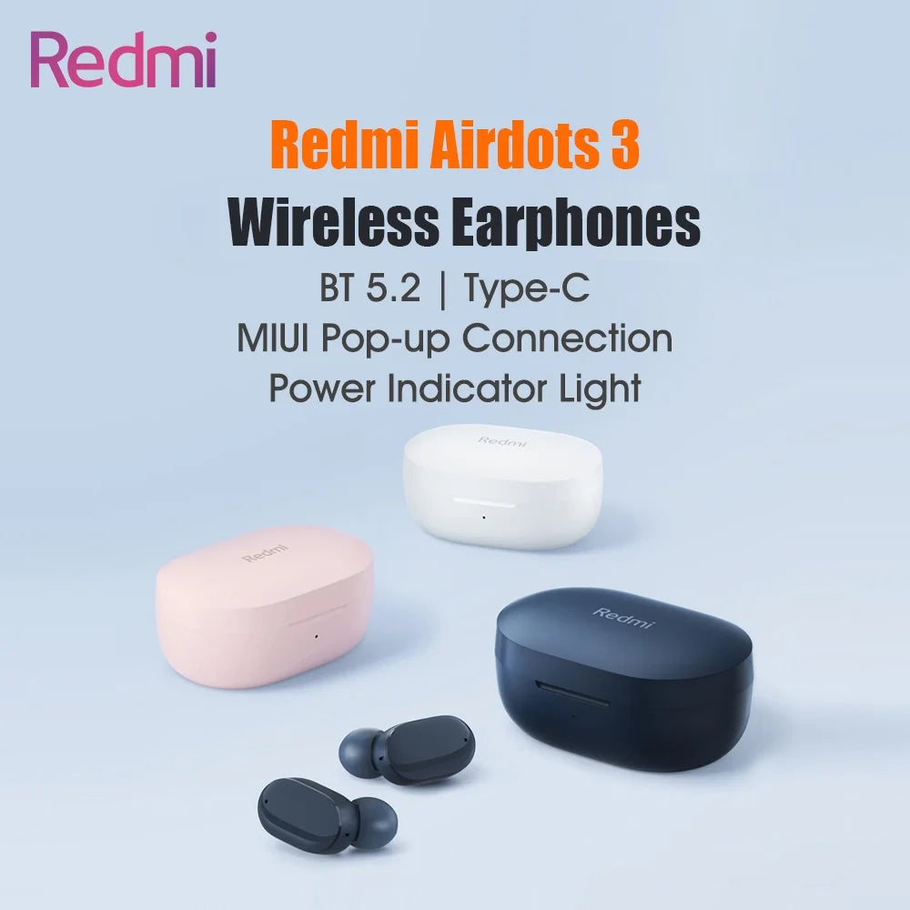 Redmi Airdots 3 TWSize BT5.2 Wireless Earphones In-Ear Earbuds MIUI