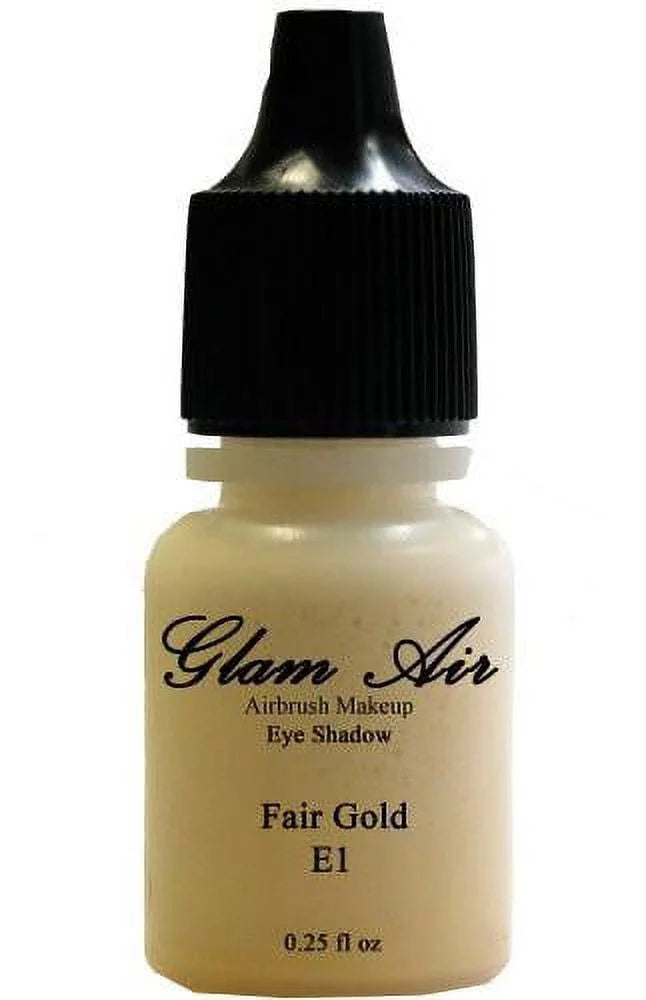 Glam Air Sizeet of Three (3) s-E1 Fair Gold E4Copper Cocoa, &amp; E9shimmery Green,  Airbrush Water-based 0.25 Fl. Oz. Bottles of Eyeshadow Sizehimmery Green, Copper Cocoa, Fair Gold