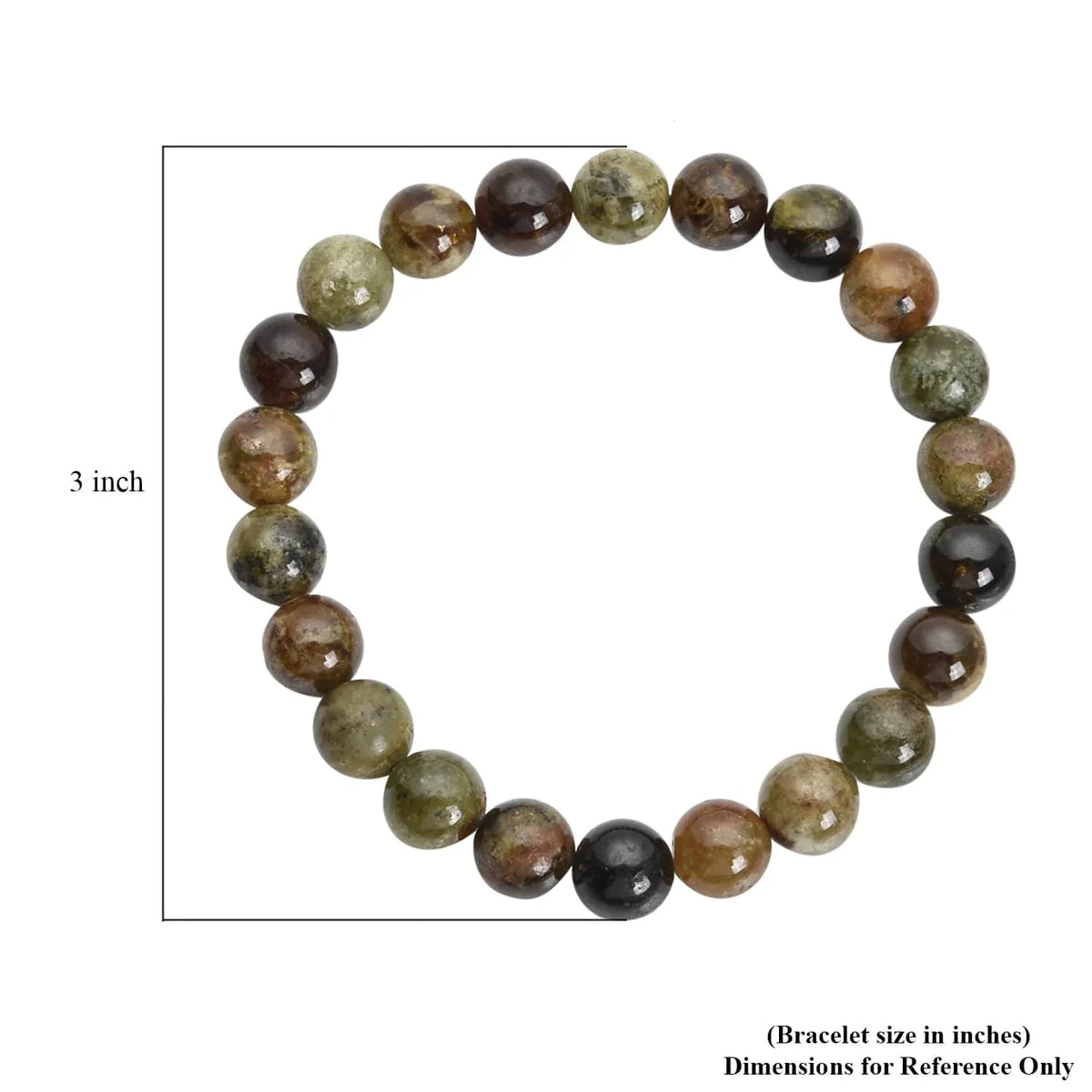 Sizehop LC Ct 155 Green Garnet 8-10mm Beaded Sizetretch Bracelet for Women Mothers Day Gifts for Mom