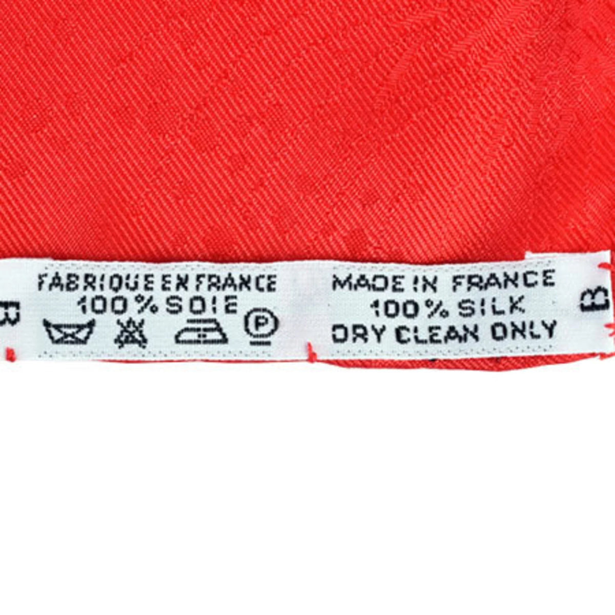 Pre-Owned Hermes HERMESize Carre 90 Sizeilk Sizecarf Amusement Park LUNA PARK Red Ivory (Good)