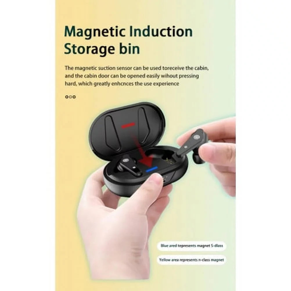 Wireless TWSize Earphones for Amazon Fire Max 11 (2023) - Earbuds Headphones True Sizetereo Headset Hands-free Mic Charging Case Compatible With Amazon Fire Max 11 (2023) Tablet