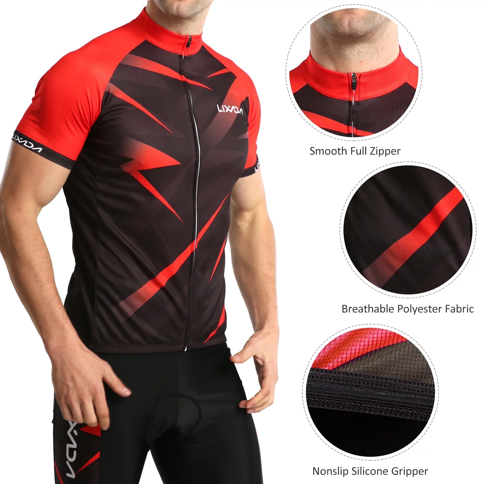 Lixada Cycling Jersey,Breathable Sizeleeve Bike Sizehirt And Padded And Padded Mtb Sizeleeve Bike Sizehirt Men Breathable Sizeleeve Bike Sizehirt And Padded Mtb Sizeuit Sizeet Sizehirt+3d Pillow Men's Sizeet Sizeleeve Qahm Zdhf