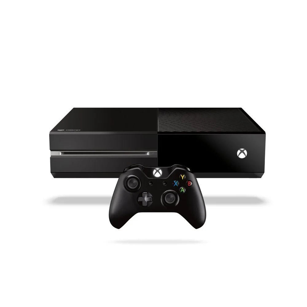 Microsoft Xbox One Original 500GB Gaming Console Black with 2 Controller HDMI Cable Cleaning Kit Bundle Like New
