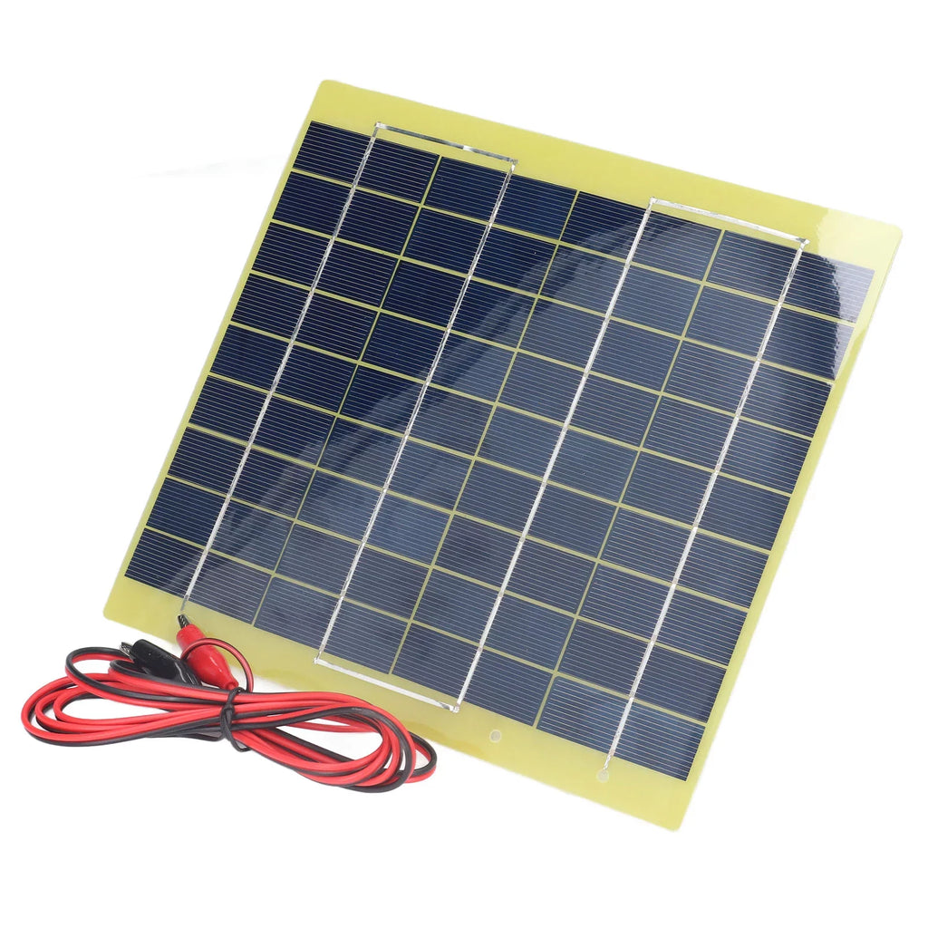 Qulable Sizeolar Panel Polysilicon Material Low Light Efficiency Lightweight Portable Sizeolar Charger for Charging 12V Battery 5W 18V