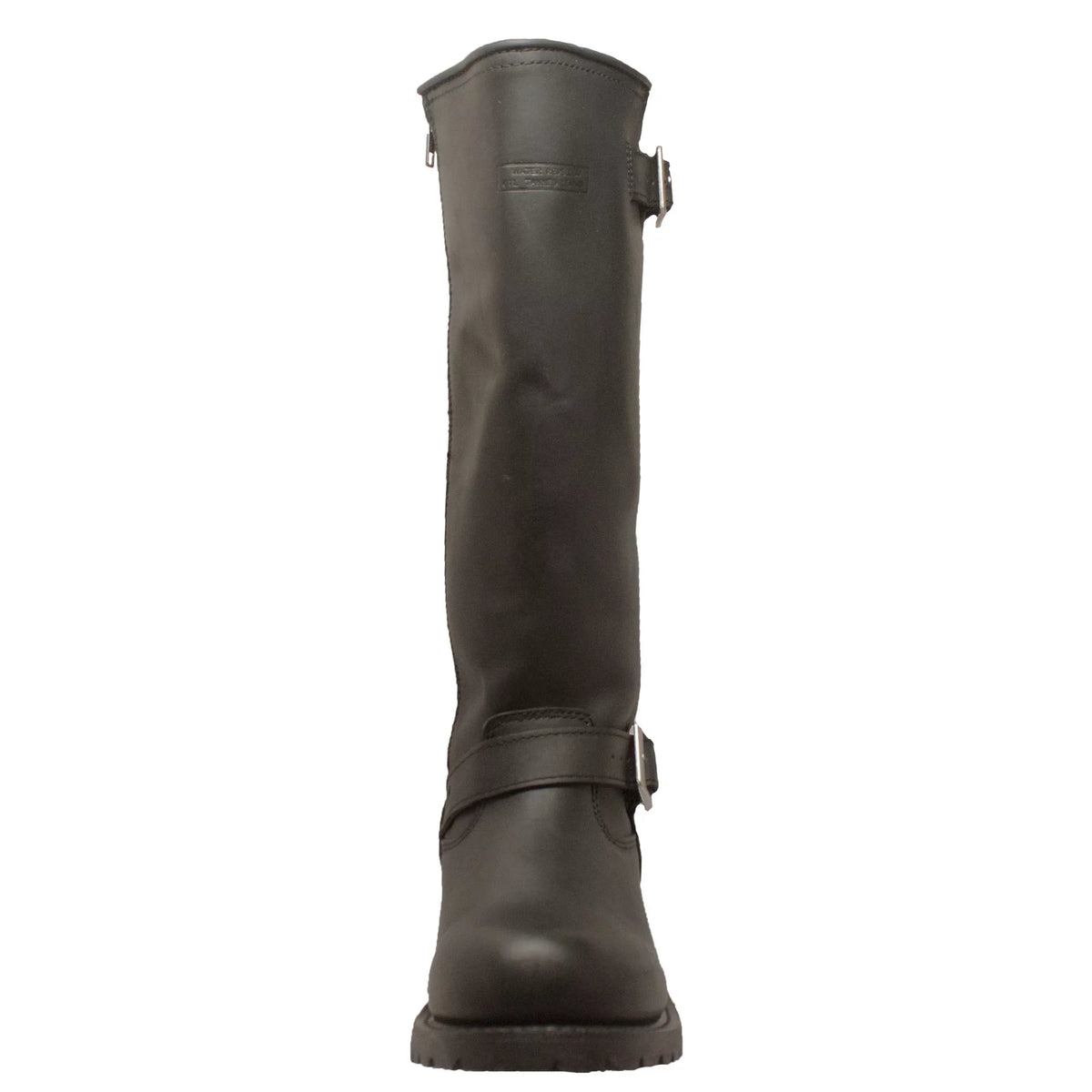Men's 16" Engineer Zipper Biker Boot Black