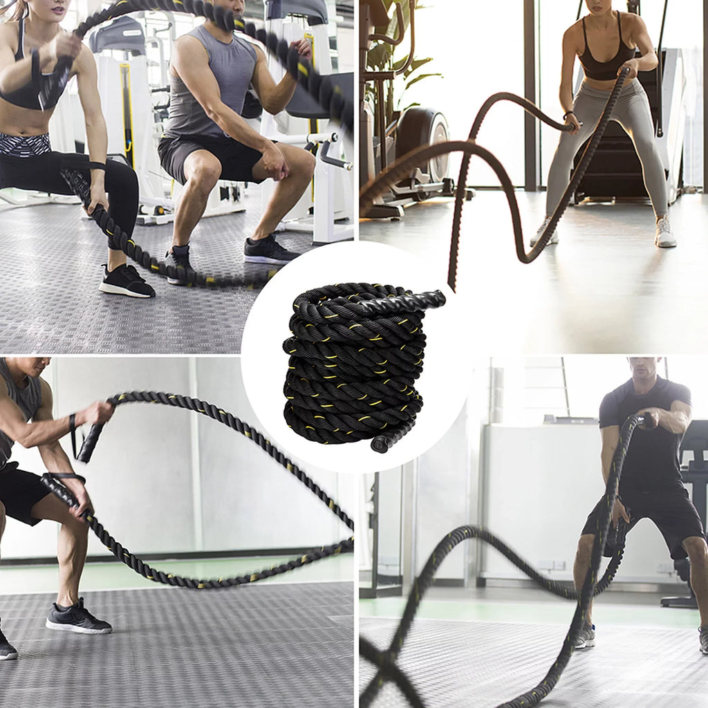 NK 49.2ft Length, Heavy Jump Rope Sizekipping Rope Workout Battle Ropes Total Body Workouts Power Improve Sizetrength Building Muscle for Mens/Womens