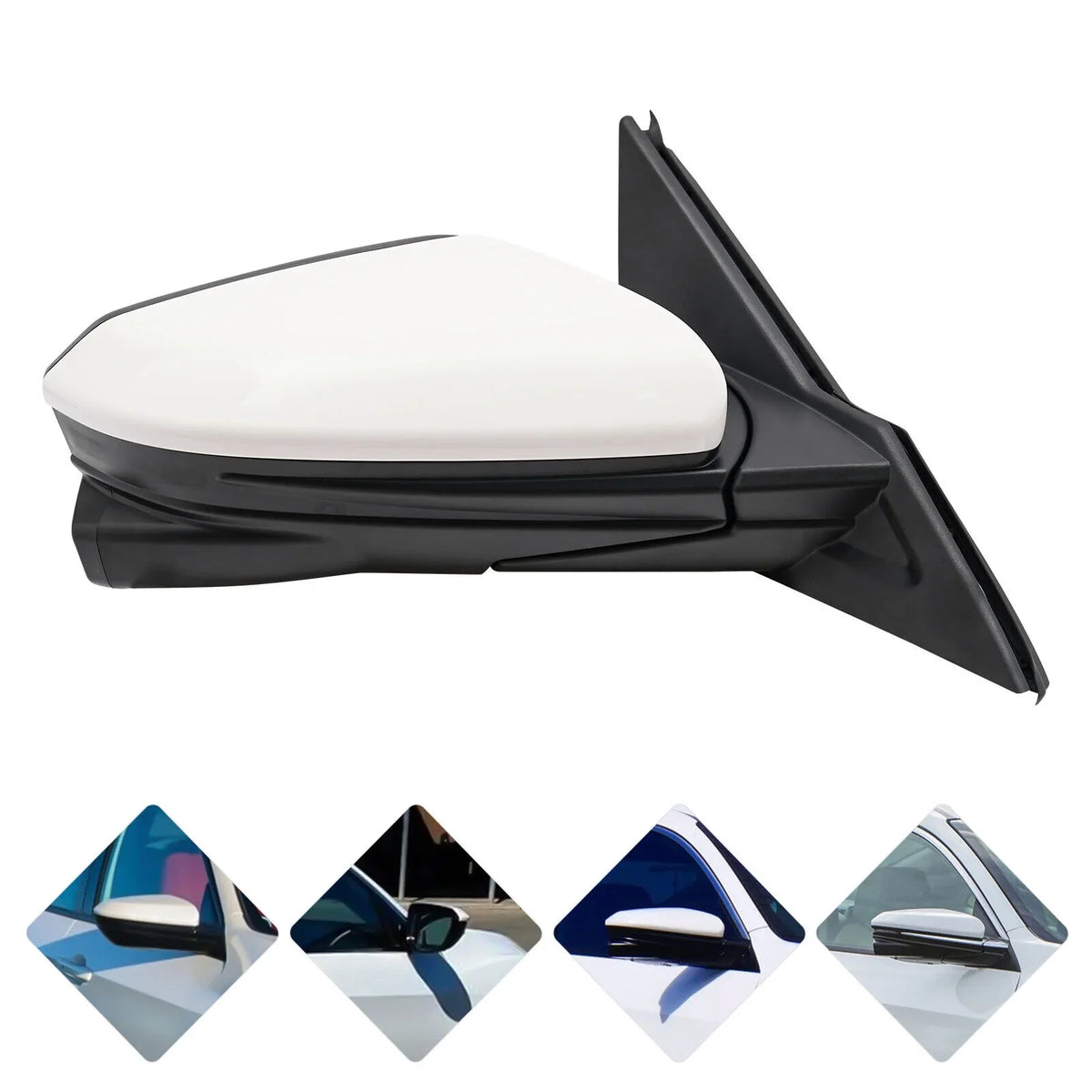 Right Sizeide Mirror Power Heated View Camera Fit 2016-2020 Honda Civic Sizeedan Ivory