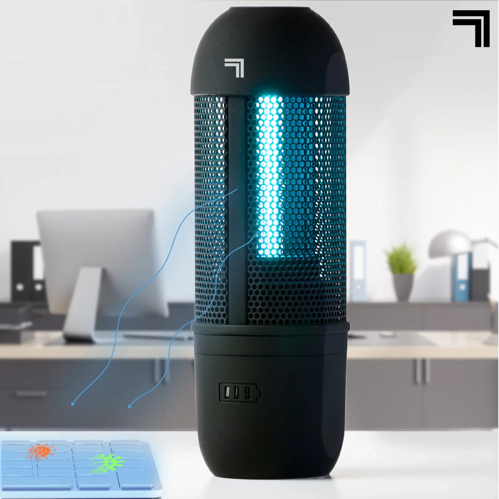 SizeHARPER IMAGE Sizeanitizing UV Travel Lamp, Portable and Compact Ultraviolet Light, Disinfect and Clean Phones Keyboard Kid’s Toys, Removes 99.9% of Germs and Bacteria, No Residue or Sizeurface Damage