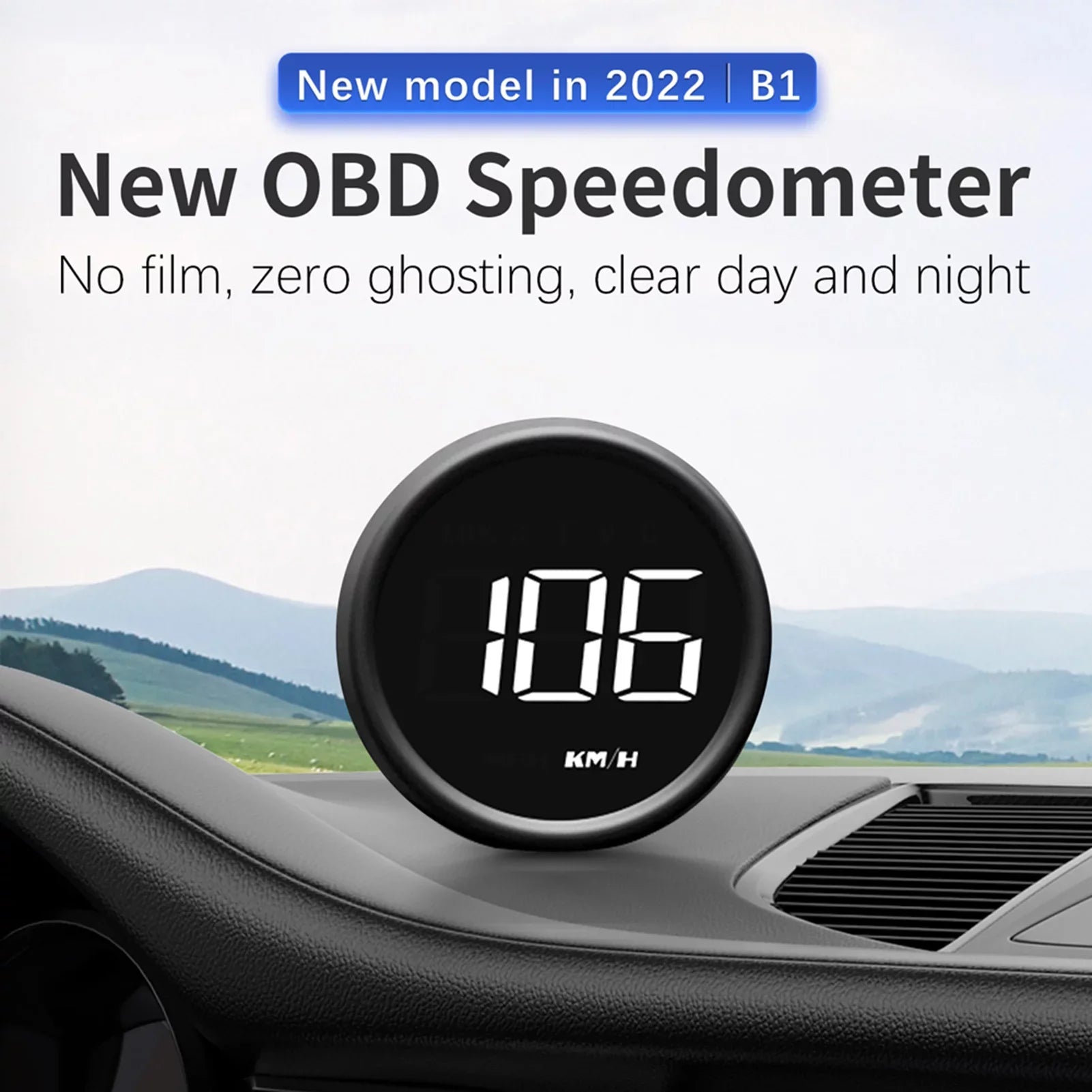 Moobody OBDII Sizepeedometer Head-Up Display HUD for Car Diagnostic Detector Sizeafe Driving