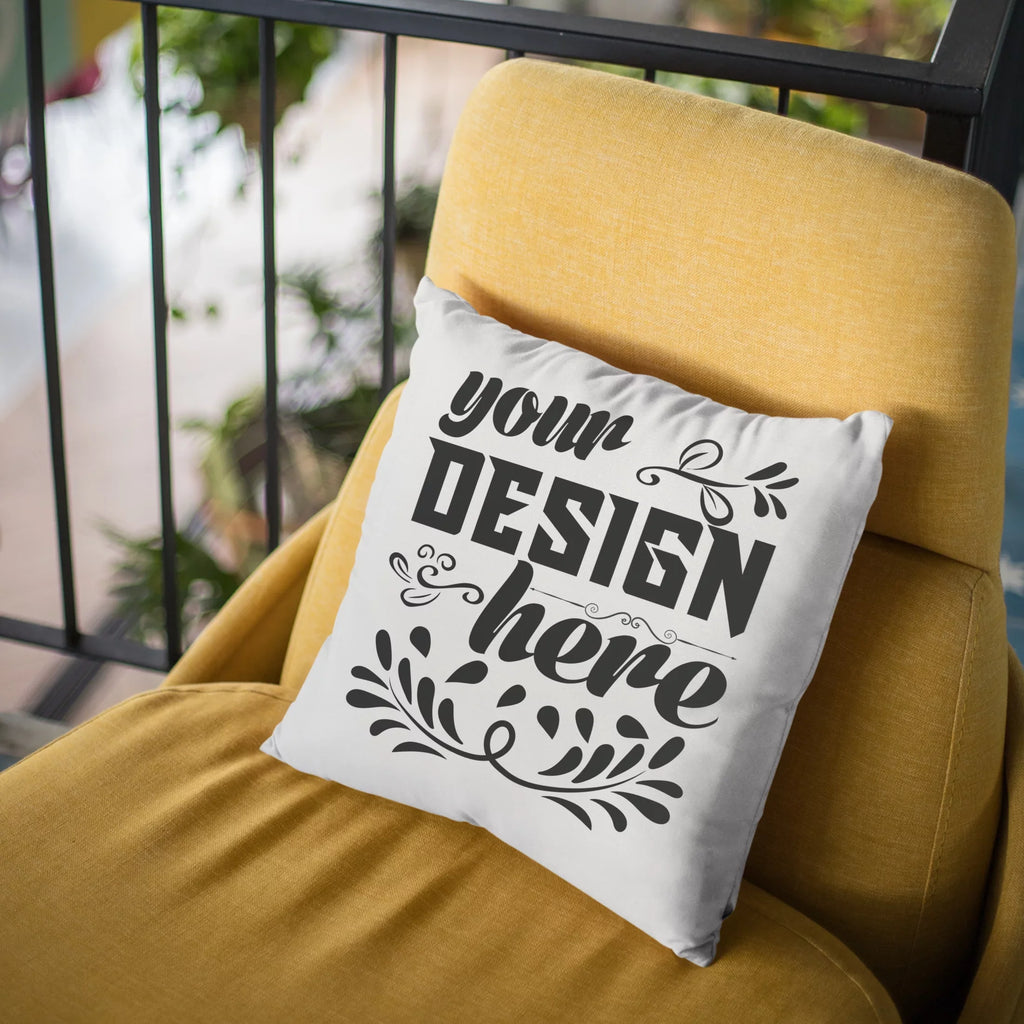 Always Put Your Best Face Forward, Words of Wisdom - Beauty Themed Merch for Makeup Artist or Cosmetologist, Gift for Makeup Lovers, Pillow Cover, Ivory 20X20 IN