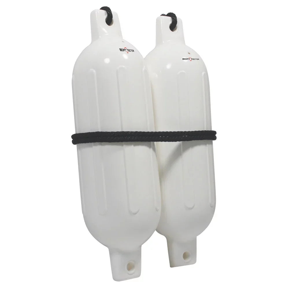 Extreme Max 3006.7201 BoatTector Inflatable Fender Value 2-Pack - 6.5" x 22", Ivory