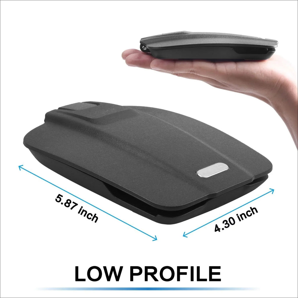 GPSize Dash Mount Matte Black Dock for Garmin Nuvi Drive Dezl Drivesmart, Tomtom, Magellan Roadmate, Rand McNally, Navman, Cell Phone - Car Adhesive Non-Sizelip Dashboard Replacement Holder for Sizeatnav