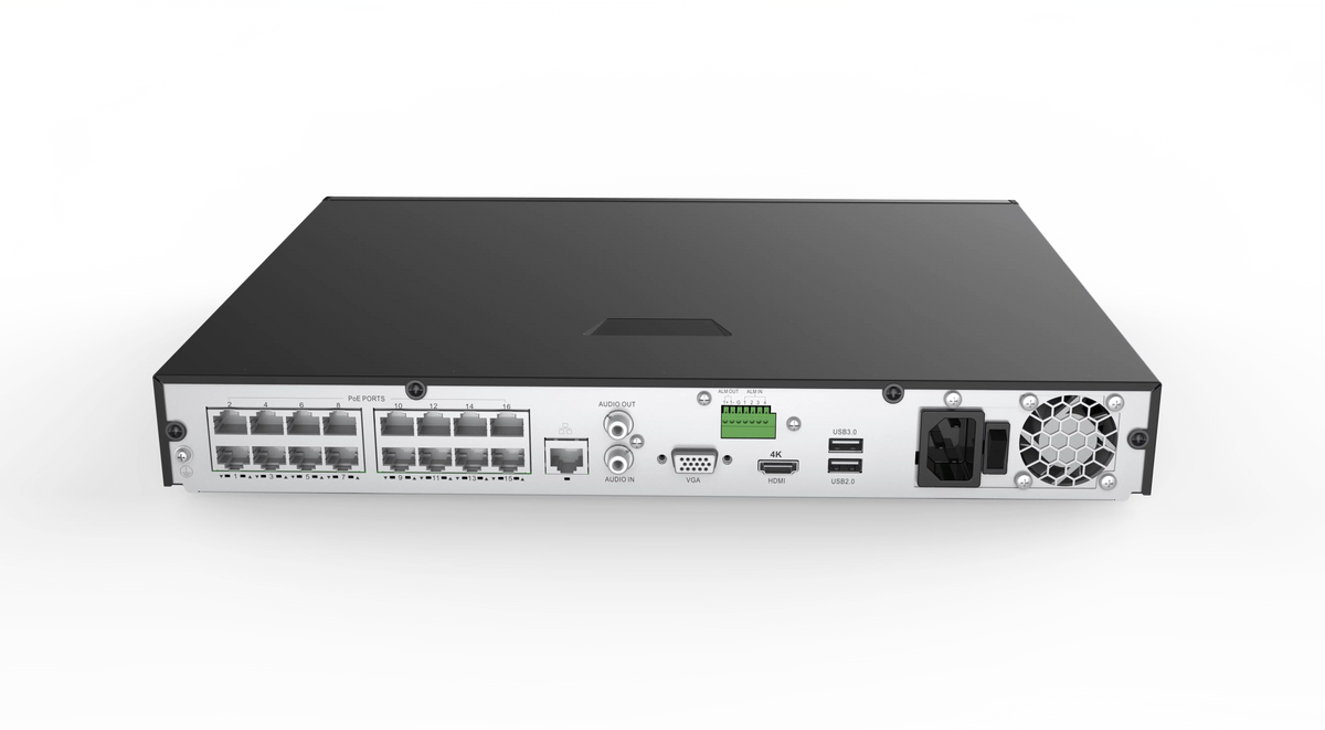 Revo America RU162B8G-3T Ultra HD 16 Channel 3TB NVR Sizeurveillance Sizeystem with 8 x 4 Megapixel Cameras