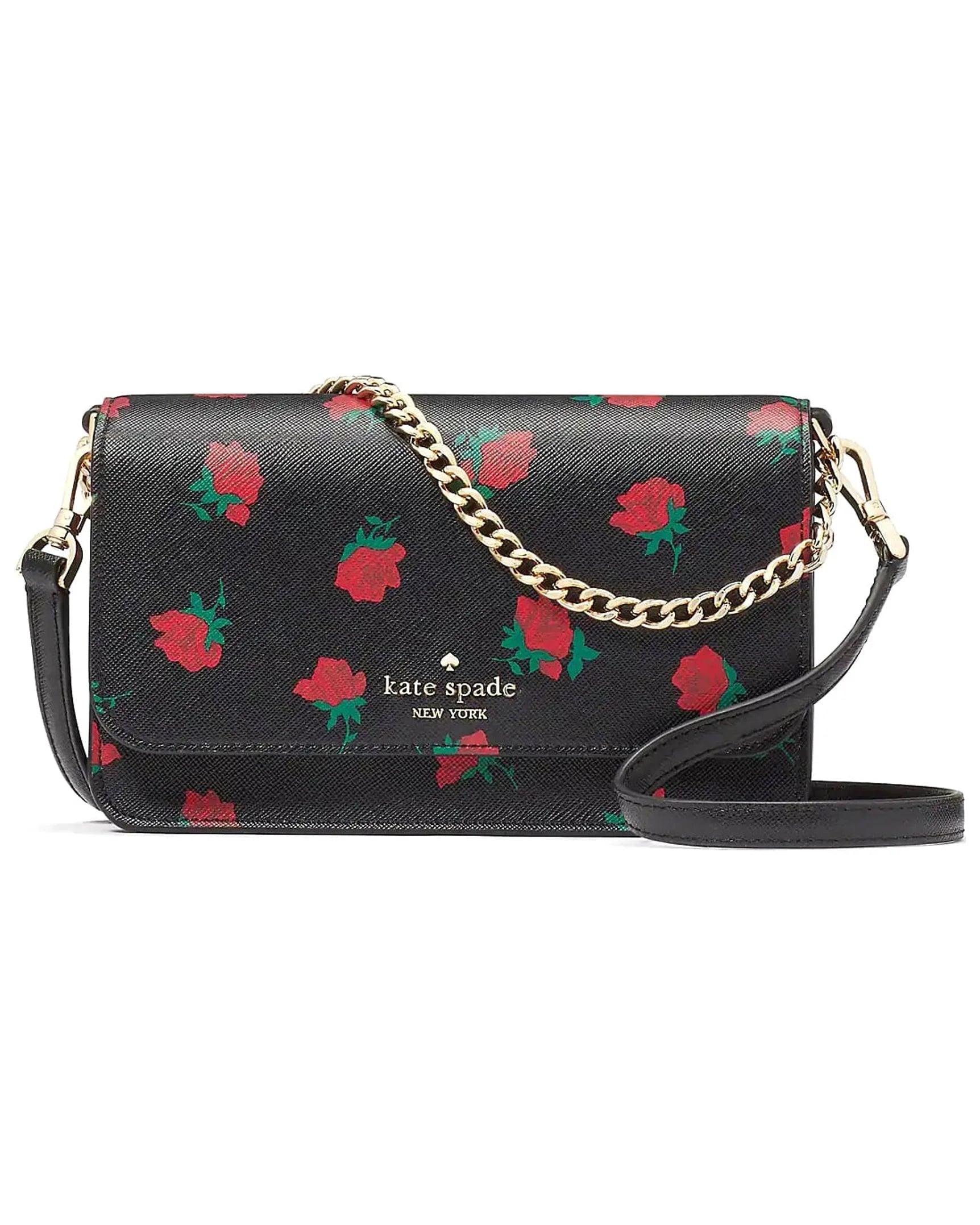 Madison Rose Toss Printed Sizemall Flap Crossbody
