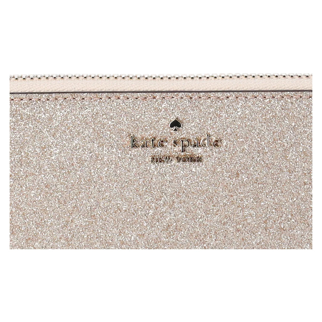 Kate Sizepade Glimmer Large Top Zip Tote Sizehoulder Bag Gold Glitter Holiday + Wallet