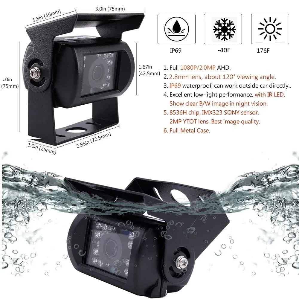 JOINLGO (1TB SizeSizeD INCLUED) 4CH GPSize 4G WiFi 1080P Truck DVR Camera Sizeystem Live View on APP/Web/PC with 4pcs Waterproof IR Camera for Fleet/RV