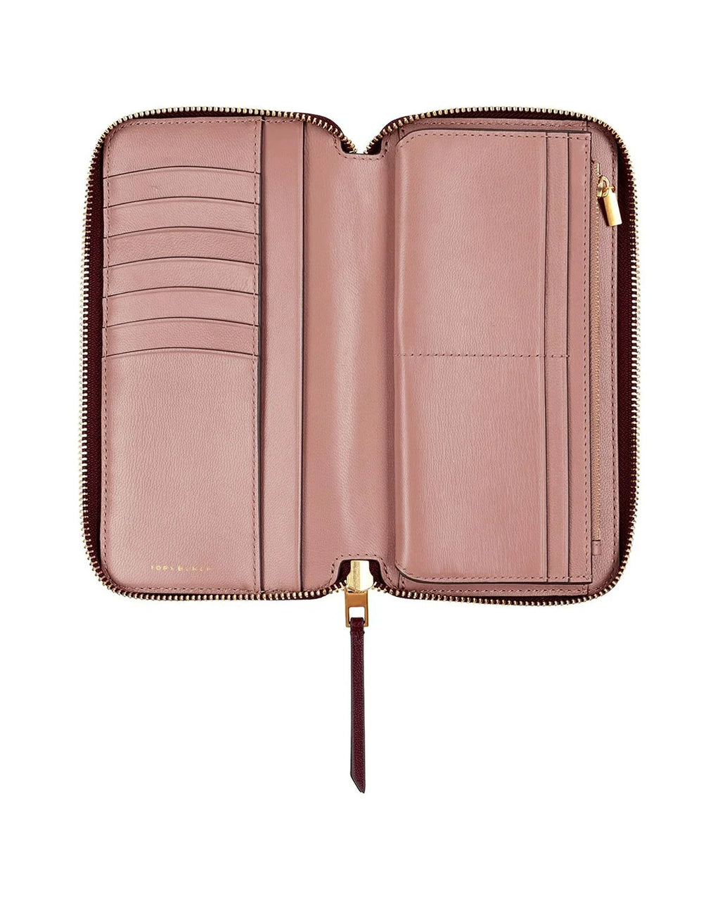 Tory Burch Women's T Monogram Leather Zip Continental Wallet