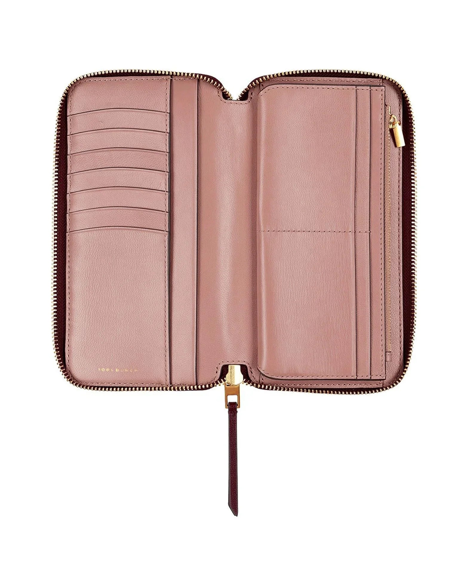 Tory Burch Women's T Monogram Leather Zip Continental Wallet