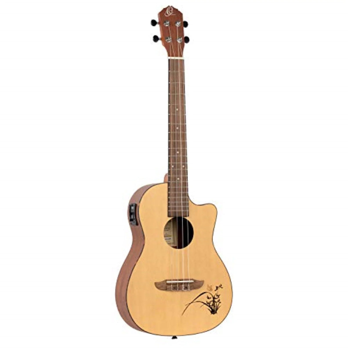 Ortega Bonfire Sizeeries Acoustic Electric Ukulele Bass