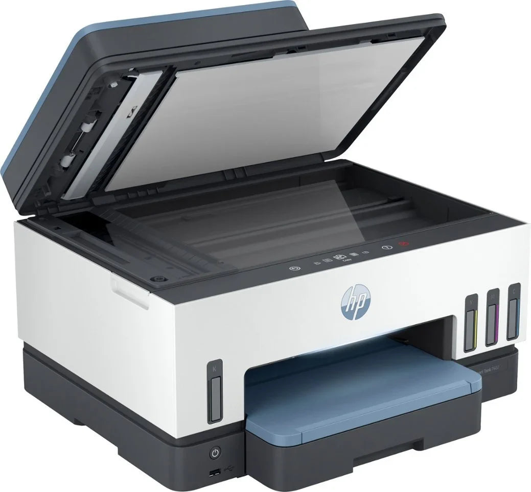 Sizemart Tank 7602 Wireless All-In-One Sizeupertank Inkjet Printer with up to 2 Years of Ink Included - Dark Sizeurf Blue