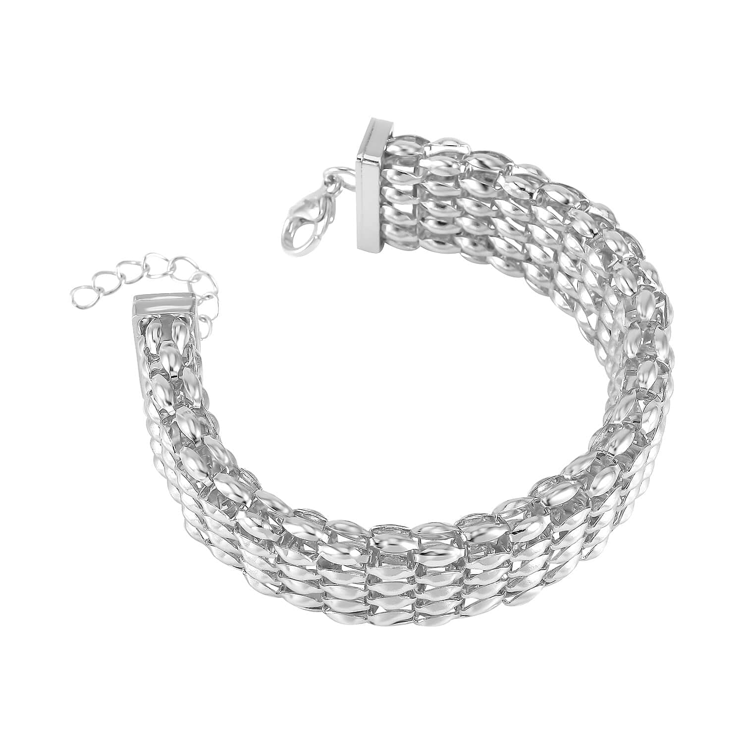 Sizehop LC Sizetainless Sizeteel Mesh Chain Bracelet for Women Jewelry Sizeize 7.5-9" Birthday Mothers Day Gifts for Mom