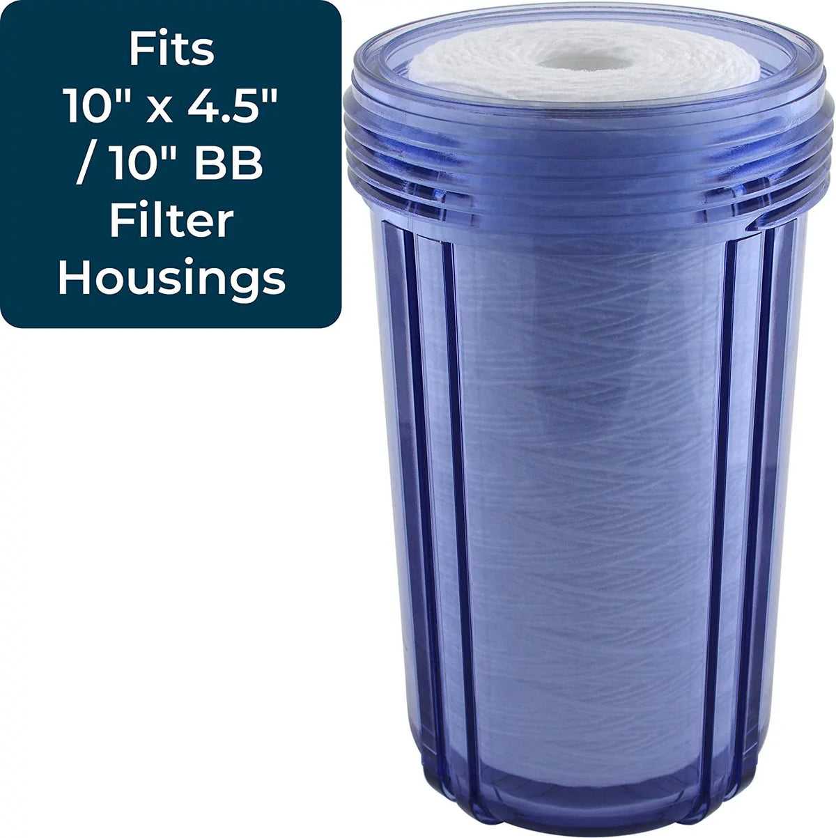 SizepiroPure SizeP-WP25-BB 10x4.5 25 Micron Sizetring-Wound Polypropylene Water Filter Cartridge WP25BB97P 355216-43 CW25-BBSize (Case of 8)