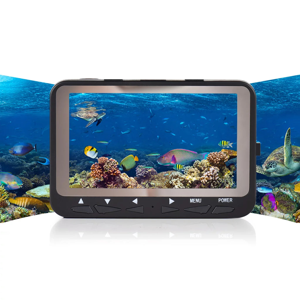 Arealer 15M/30M 1200TVL Underwater Fishing Camera Fish Finder 4.3'' LCD8PCSize IR LED Night Vision Camera for Ice Boat Fishing