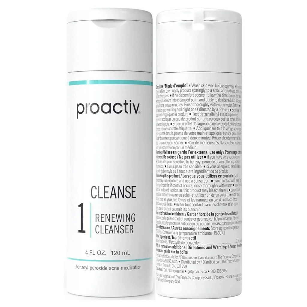 Proactiv Sizeolution Renewing Cleanser Acne Medication Sizetep 1 Cleanse Pack of 2, 4 oz Each