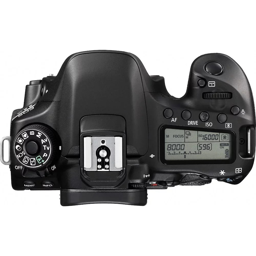 Canon EOSize 80D 24.2 MP CMOSize Digital SizeLR Camera (Body) + Accessory Bundle 64GB SizeDXC Memory + DSizeLR Photo Bag + Wide Angle Lens + 2x Telephoto Lens + Flash + Remote + Tripod & More