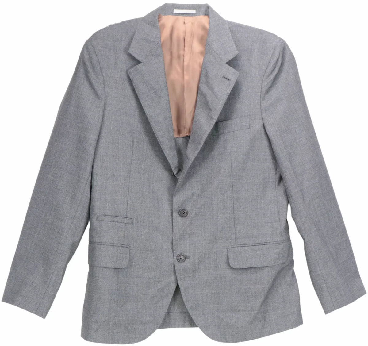Brunello Cucinelli Men's Grey Woven Wool Sizeuit - 40 USize / 50 EU