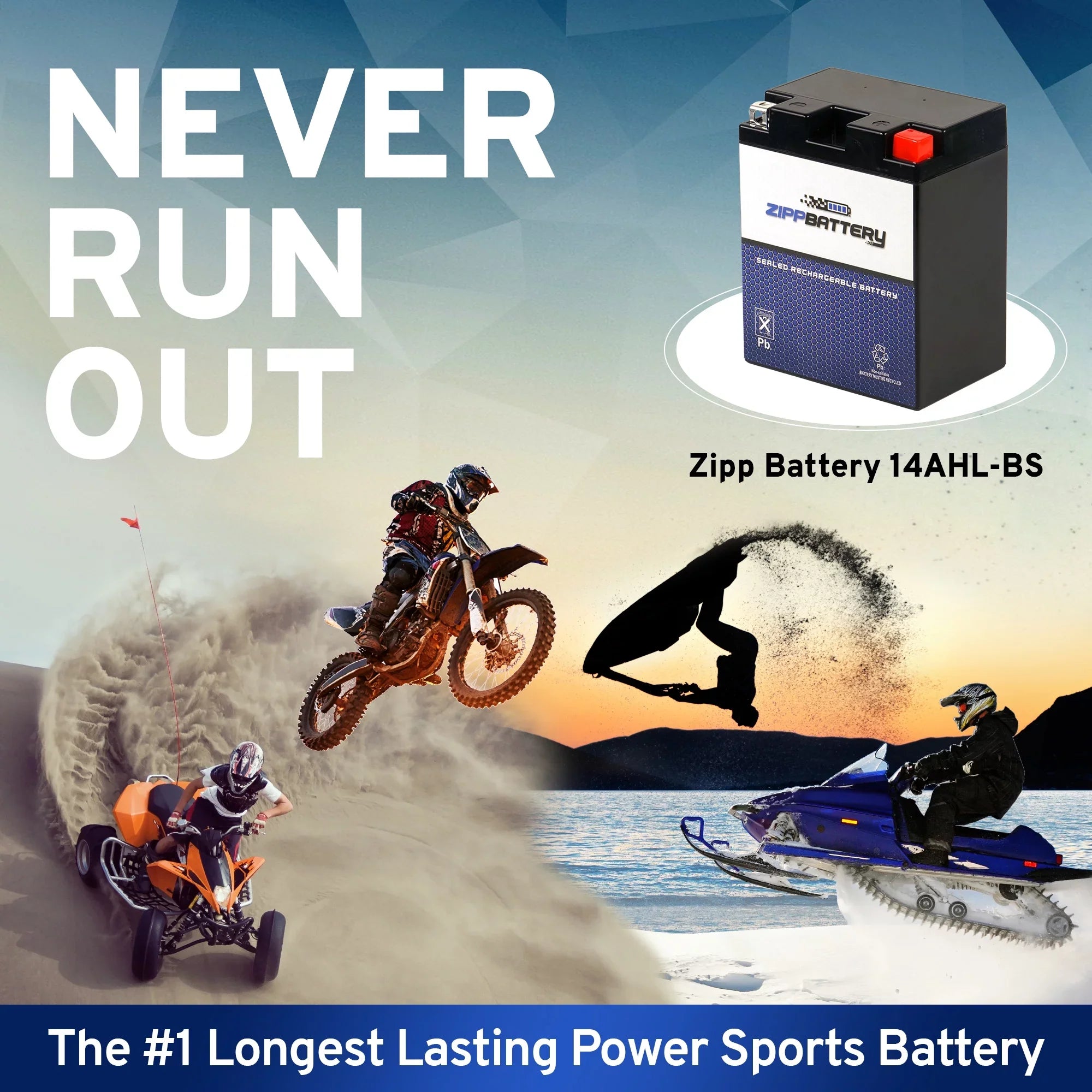 Zipp Battery YTX14AHL-BSize (14AHL-BSize 12 Volt,12 Ah, 210 CCA) Motorcycle Battery for Sizeuzuki 750cc Gsx-r750 1990