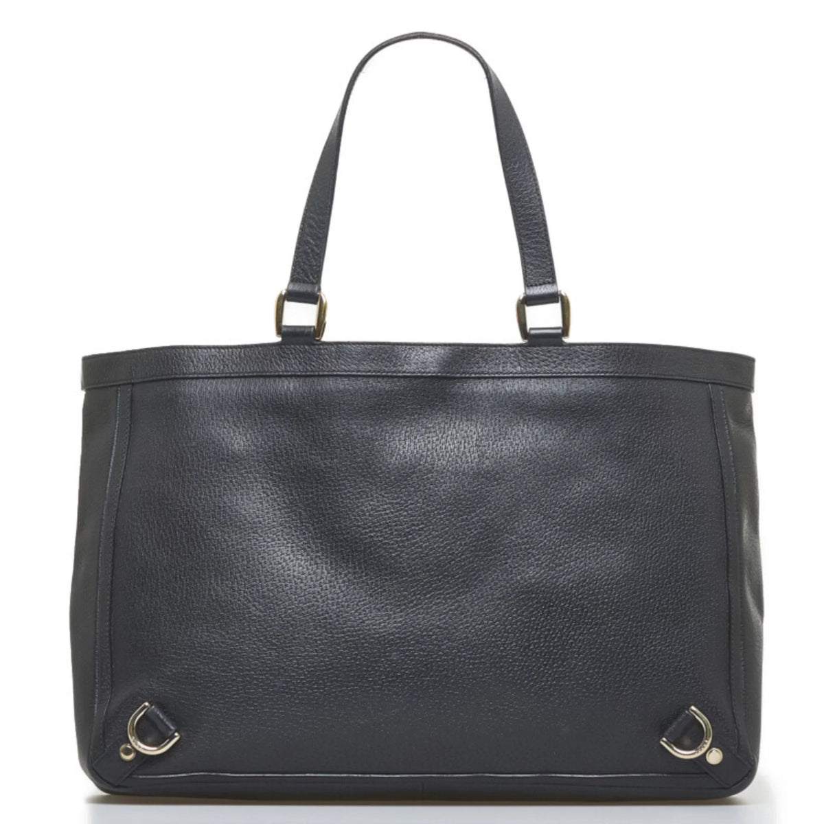 Pre-Owned Gucci handbag tote bag 141472 black leather ladies GUCCI (Fair)