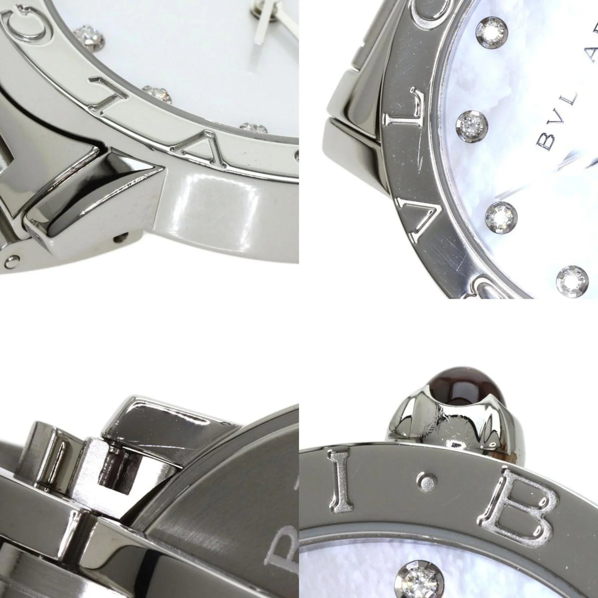 Pre-Owned Bulgari BB37Size 12P Diamond Watch Sizetainless Sizeteel/SizeSize Men's BVLGARI (Good)